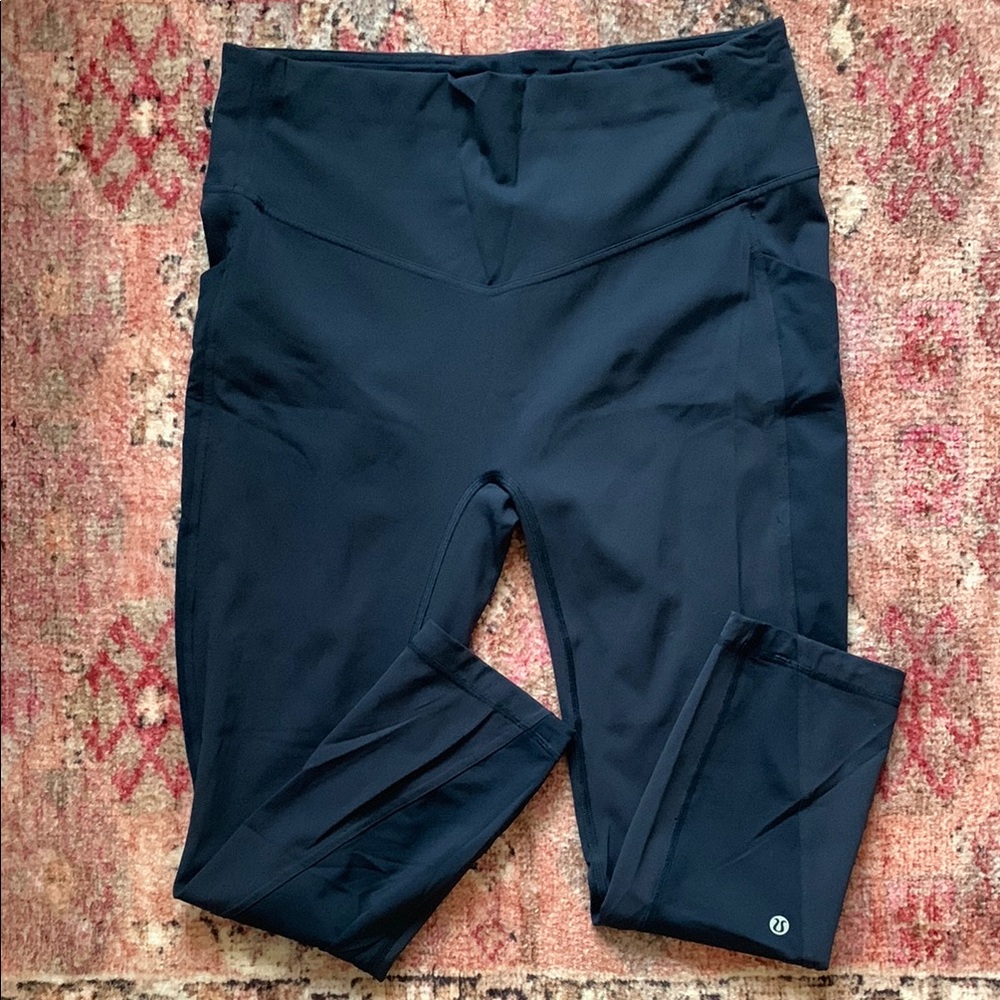 Lululemon “all the right places” High-Waisted Leggings- Navy